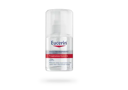 Come scegliere il giusto deodorante? Eucerin per pelli con eccessiva traspirazione o iperidrosi.
