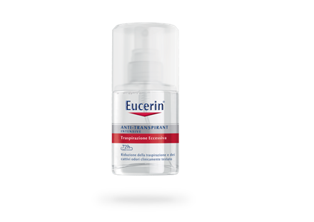 Come scegliere il giusto deodorante? Eucerin per pelli con eccessiva traspirazione o iperidrosi.