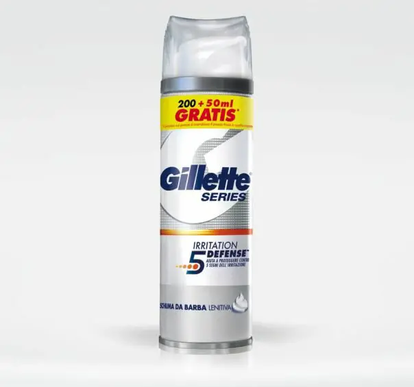 Schiuma da barba migliore per pelli sensibili: Gillette.